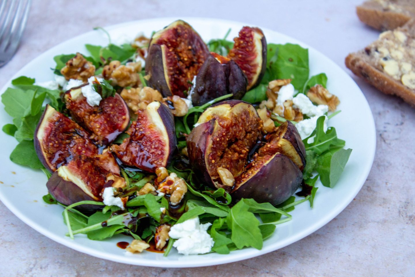 Fig, Walnut and Goats Cheese Salad Tea with Fi